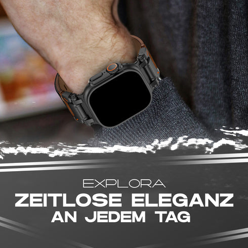 Premium titanium bracelet Superhero Style | DLC titanium grade 2 | for all Apple Watch models | Apple Watch Ultra | Apple Watch Ultra 2